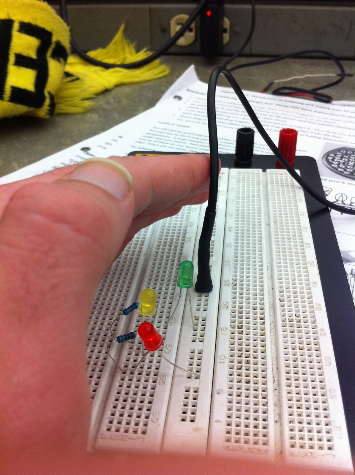 Electronics 10 asweiner Using a breadboard and multimeter