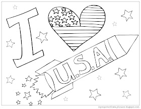 free coloring pages for 4th of July Independence Day