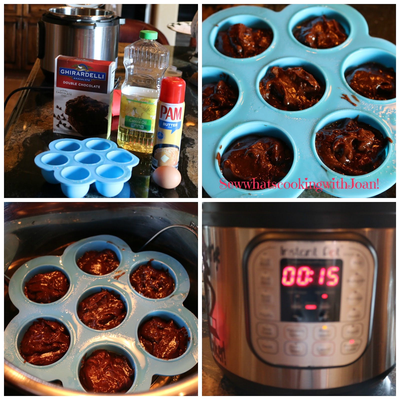 Sew what's cooking with Joan! Instant Pot Brownies from a box