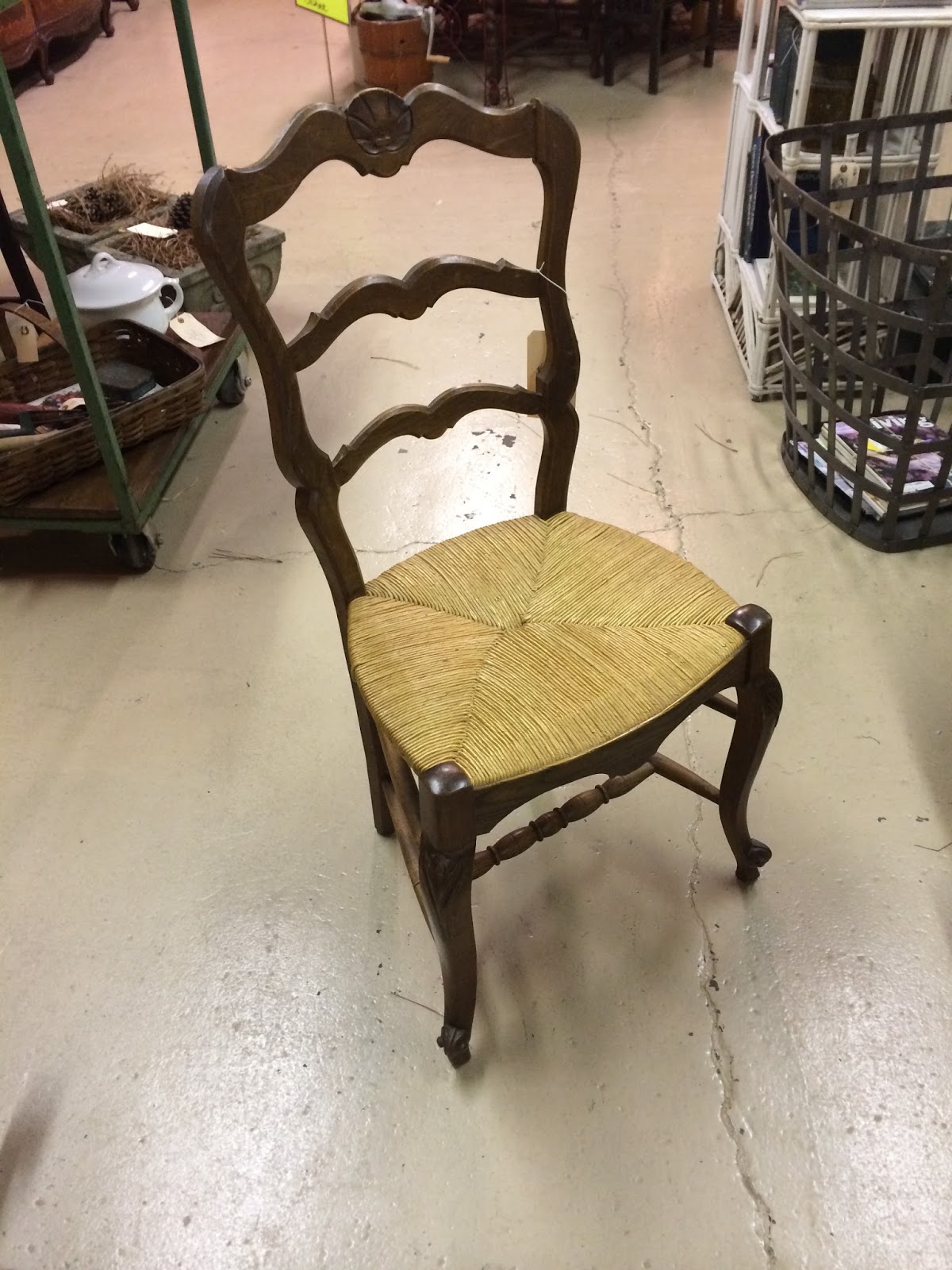 Aahhh, not here is the classic French countryside kitchen chair. These