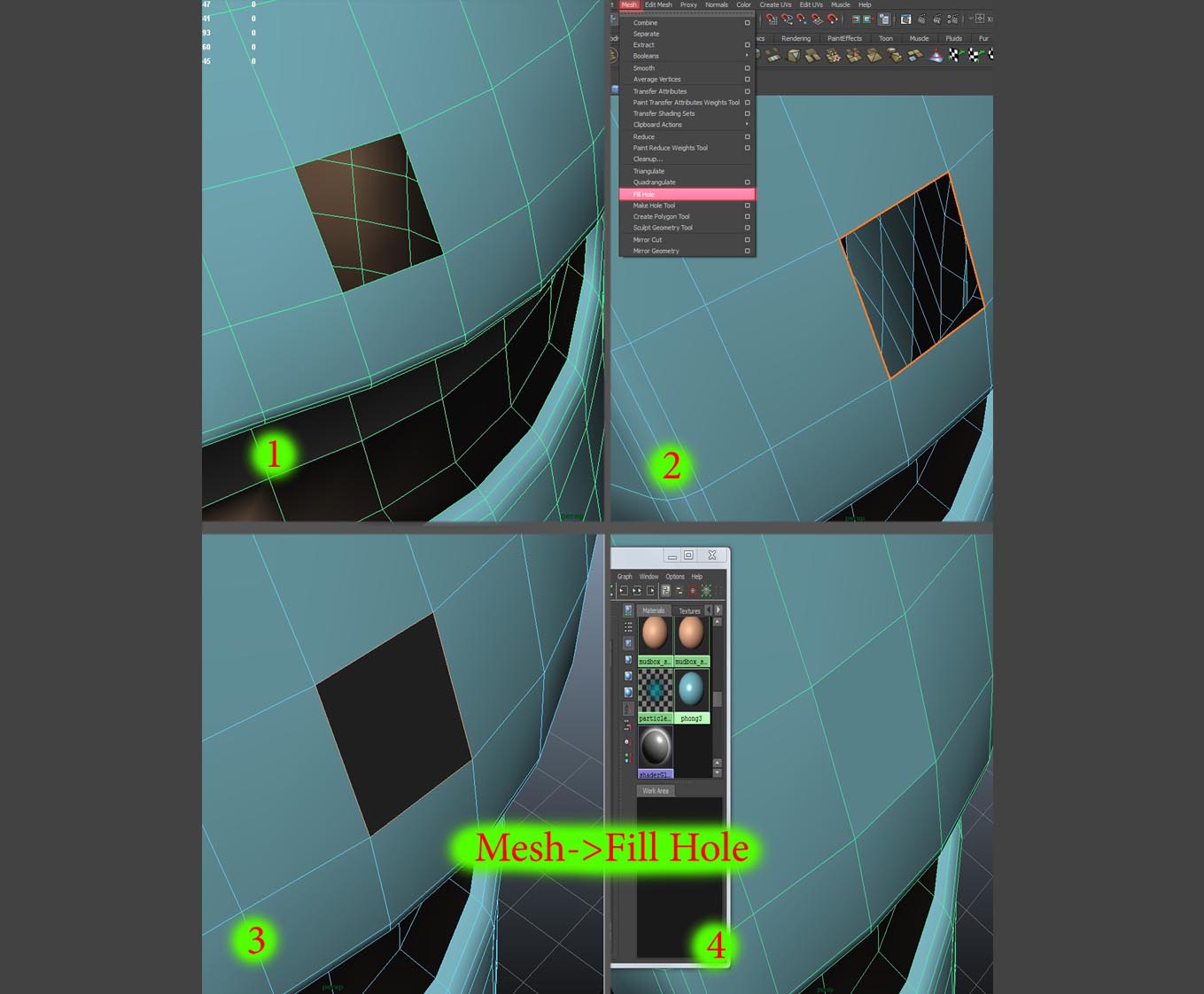 iVARIOUS Maya. Операция Fill Hole
