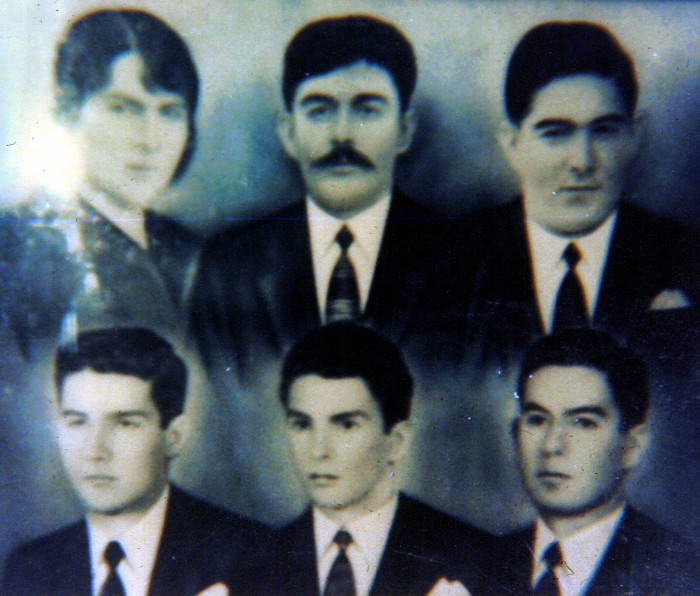 Camelia Ossa Ossa de Soto, Emiliano Soto López, hijos: Arday, Asdrubal, Ovidio, Iván. Año 1952