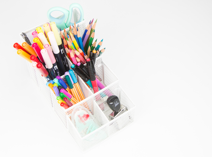 How to organize your planner supplies by @createoften 