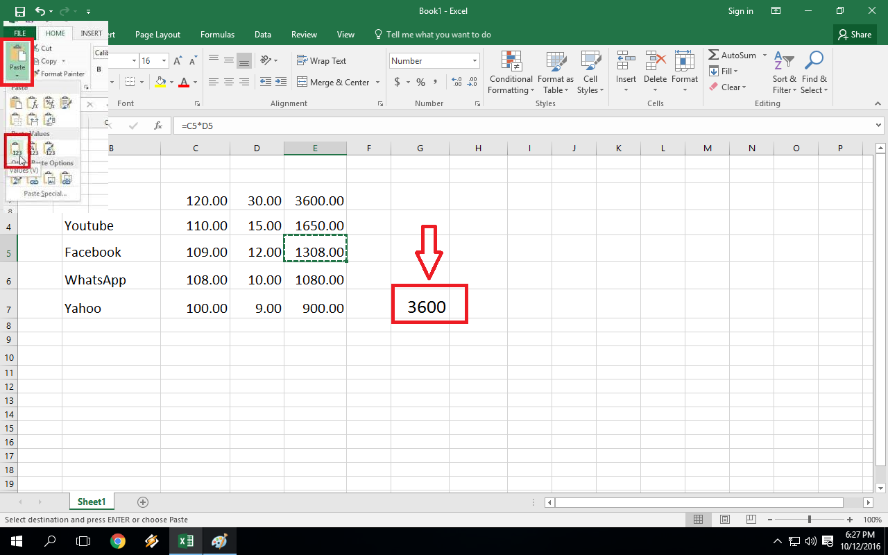 Learn New Things How to do Copy Paste Values Without Formula in MS Excel | Jais Way