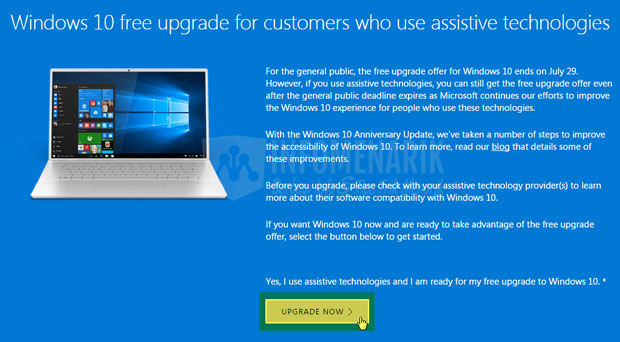 Cara Mendapatkan Windows 10 Gratis Meski di Upgrade KE Windows 7 & 8 HIngga Berakhir