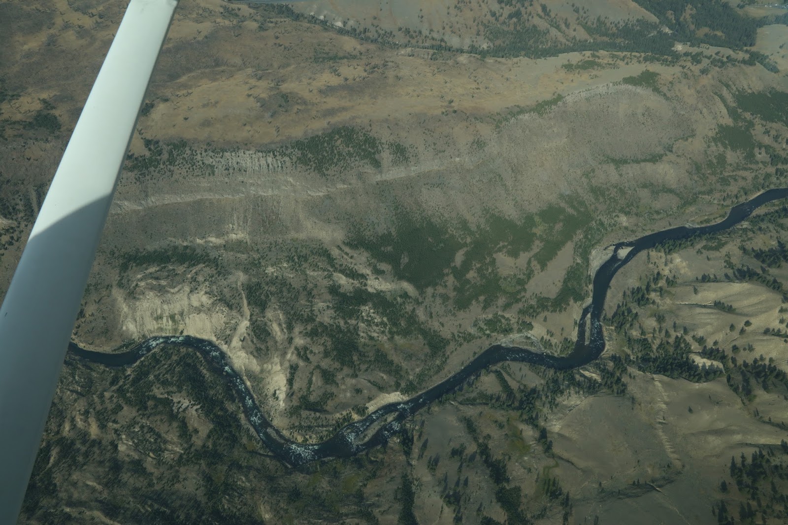 USA 2016 Flying Trip Day 12 Yellowstone from the plane