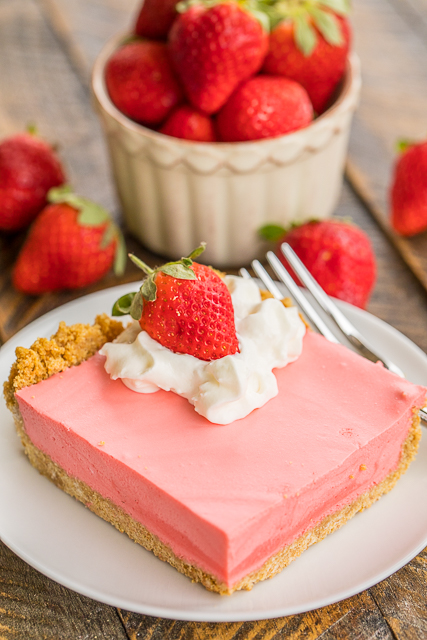 No-Bake Strawberry Cheesecake | Plain Chicken