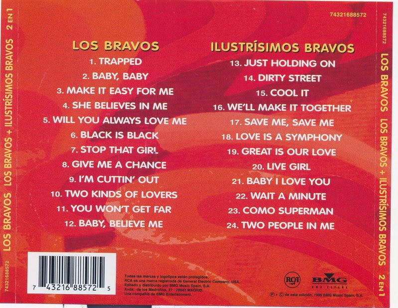 ENTRE MUSICA LOS BRAVOS Los Bravos+ Ilustrísimos Bravos (2 en 1)