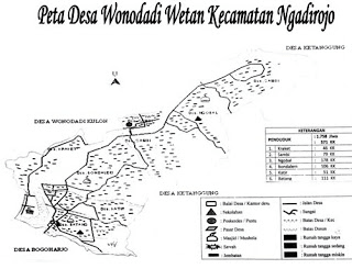 Peta Desa Wonodadi Wetan Ngadirojo Pacitan