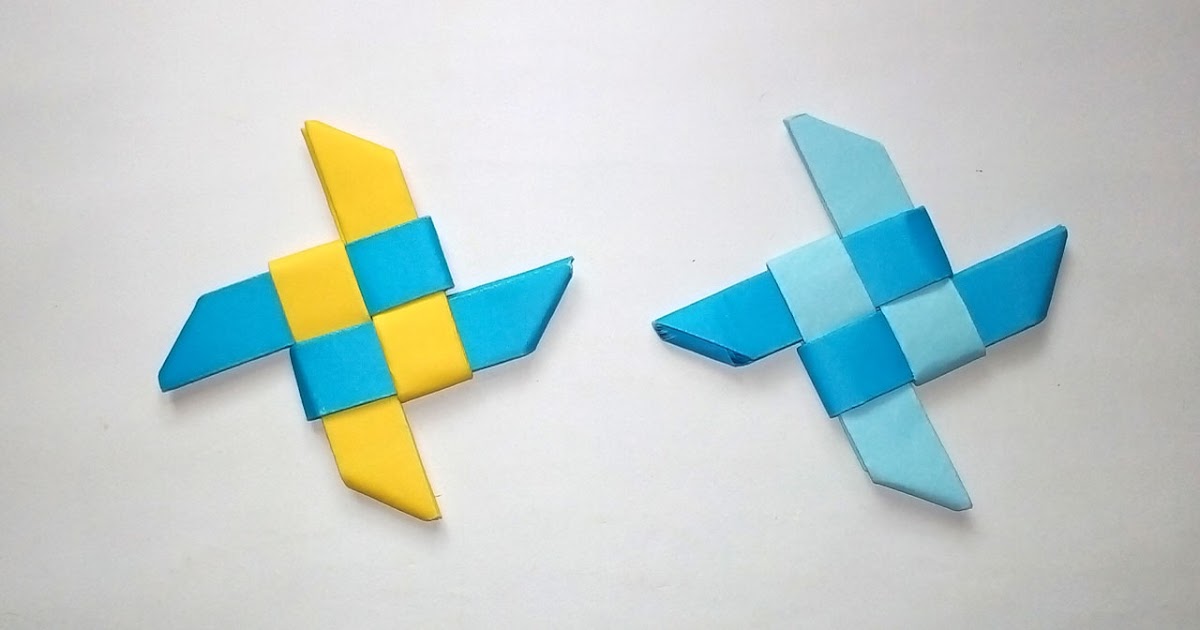 How To Make A Paper Ninja Star EASY Simple Origami Ninja Star