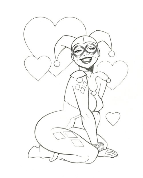 Free Printable Coloring Pages For Kids And Adults Printable Harley Quinn Coloring Pages
