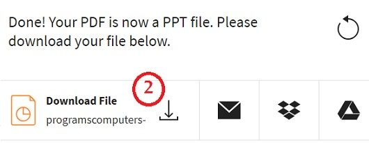 شرح تحويل ملفات Pdf إلى بور بوينت Power Point بدون برامج