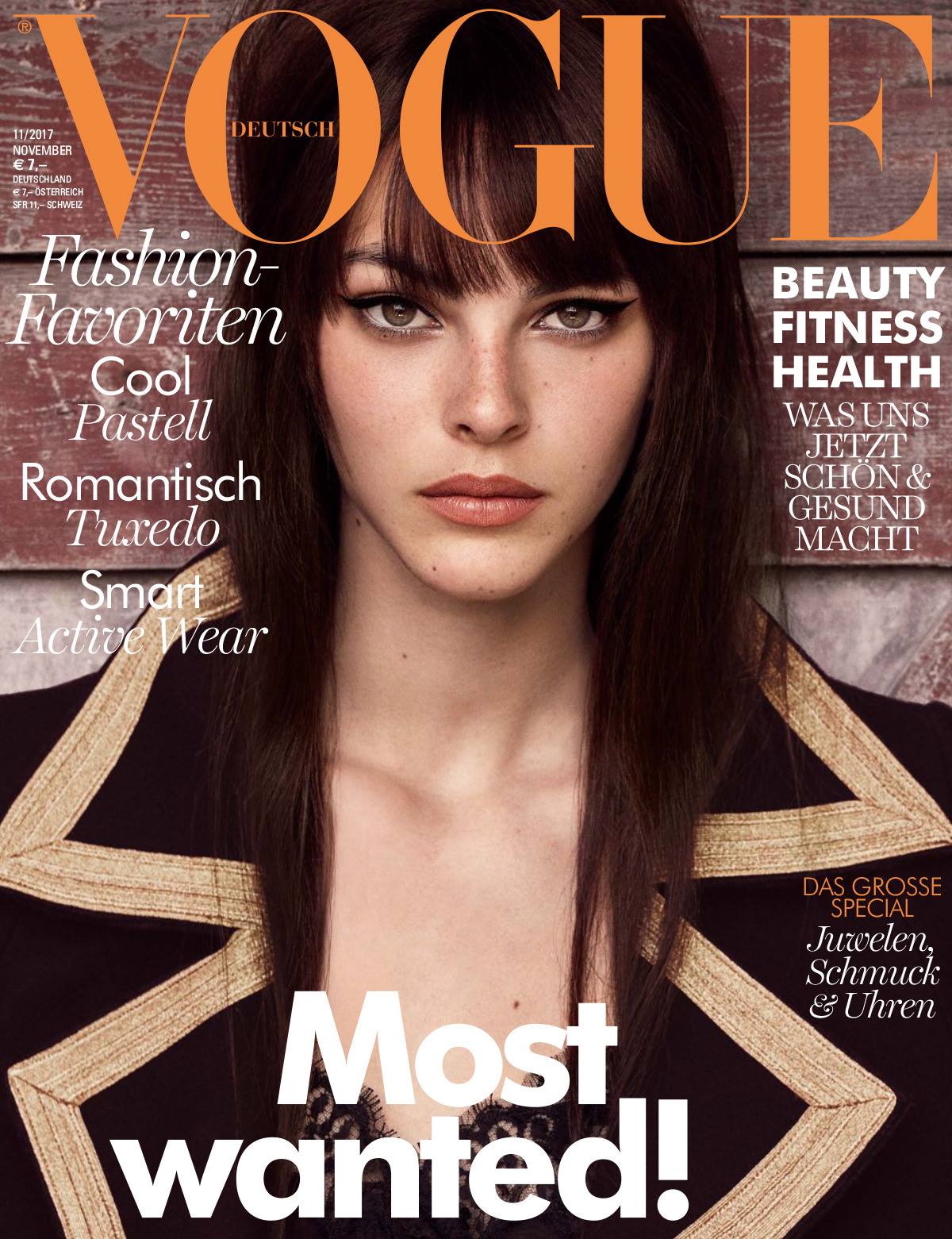 Vittoria Ceretti is Fall perfect for Vogue Germany November 2017