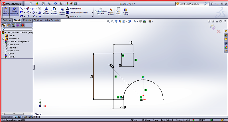 basic solidwork tutorial for beginner : panduan belajar solid work pemula