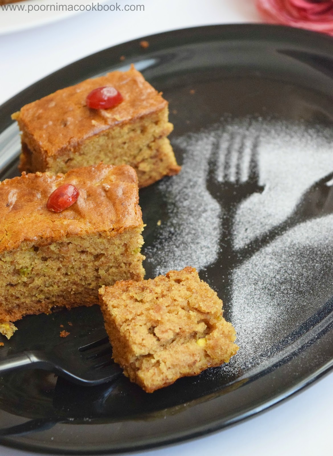 Poornima's Cook Book Dates Cake (Eggless & Butterless) / Eggless Dates