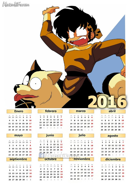 calendario 2016 ranma