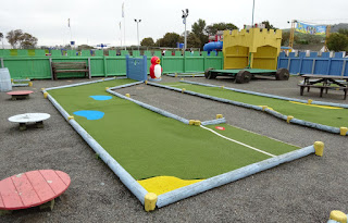 Crazy Golf course at Pontin's Prestatyn Sands holiday park Crazy Golf course at Pontin's Prestatyn Sands holiday park