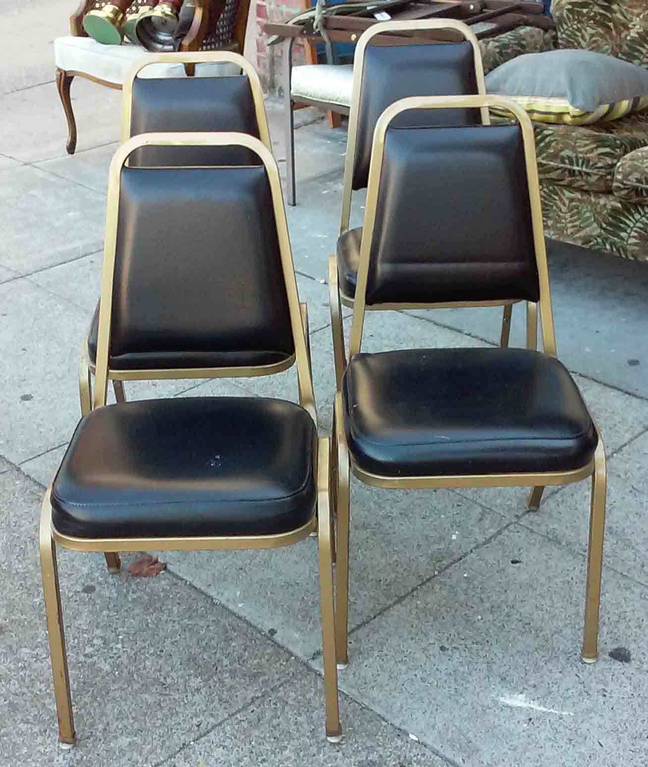 UHURU FURNITURE & COLLECTIBLES SOLD Vintage Stacking Chairs 25