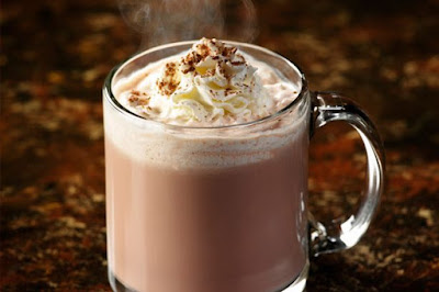 Special hot chocolate with marshmallows