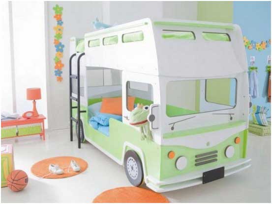 Bild-Etagenbett-Kinderzimmermöbel-Bus