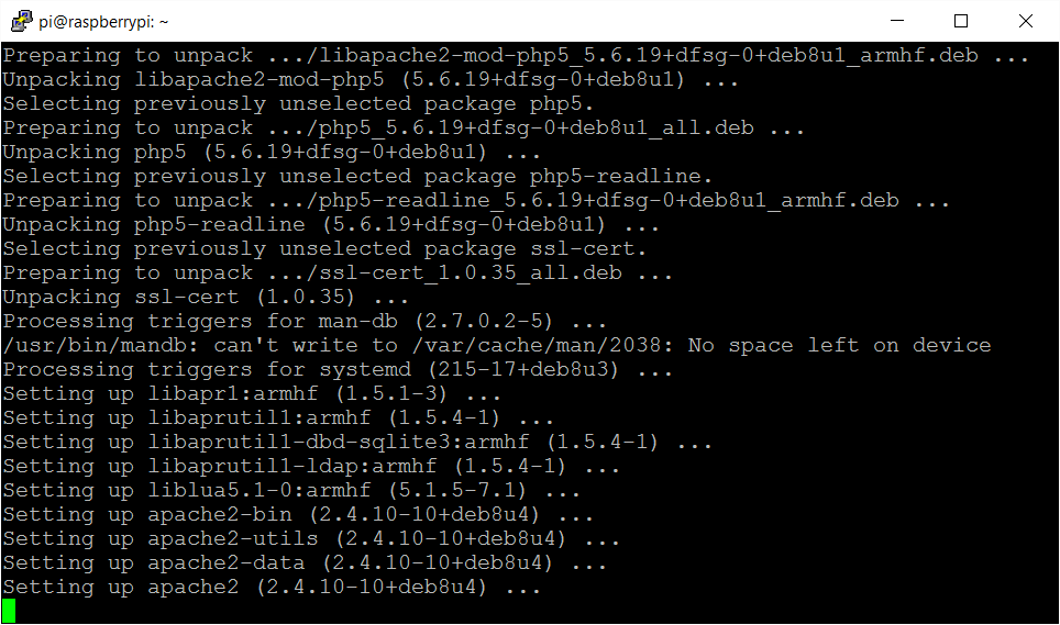 aquaponicPi: Setting up the Raspberry Pi 3 as a Web Server - Part 1