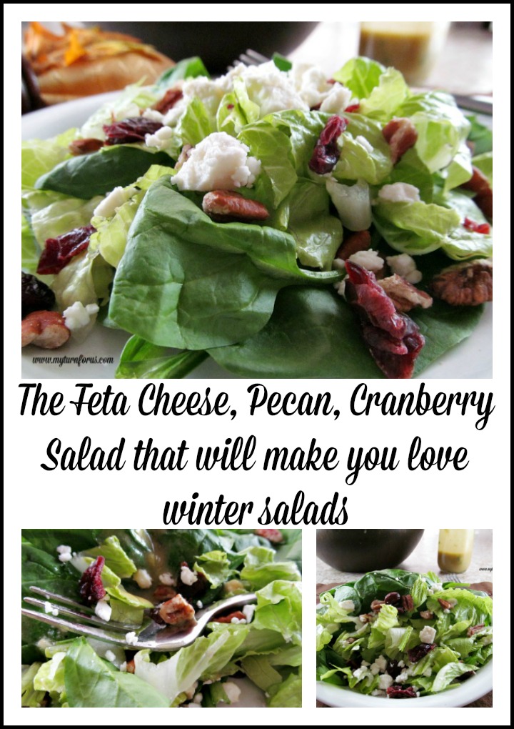 A Feta Cheese, Pecan, Cranberry Salad that will make you love winter salads
