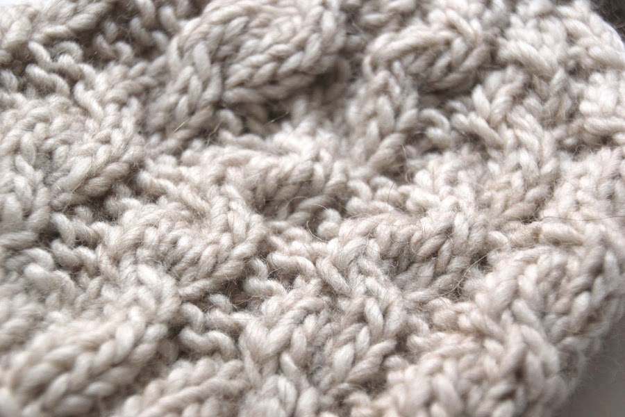 Tutorial de lana: Como hacer gorro trenzado ochos (patrones gratis)