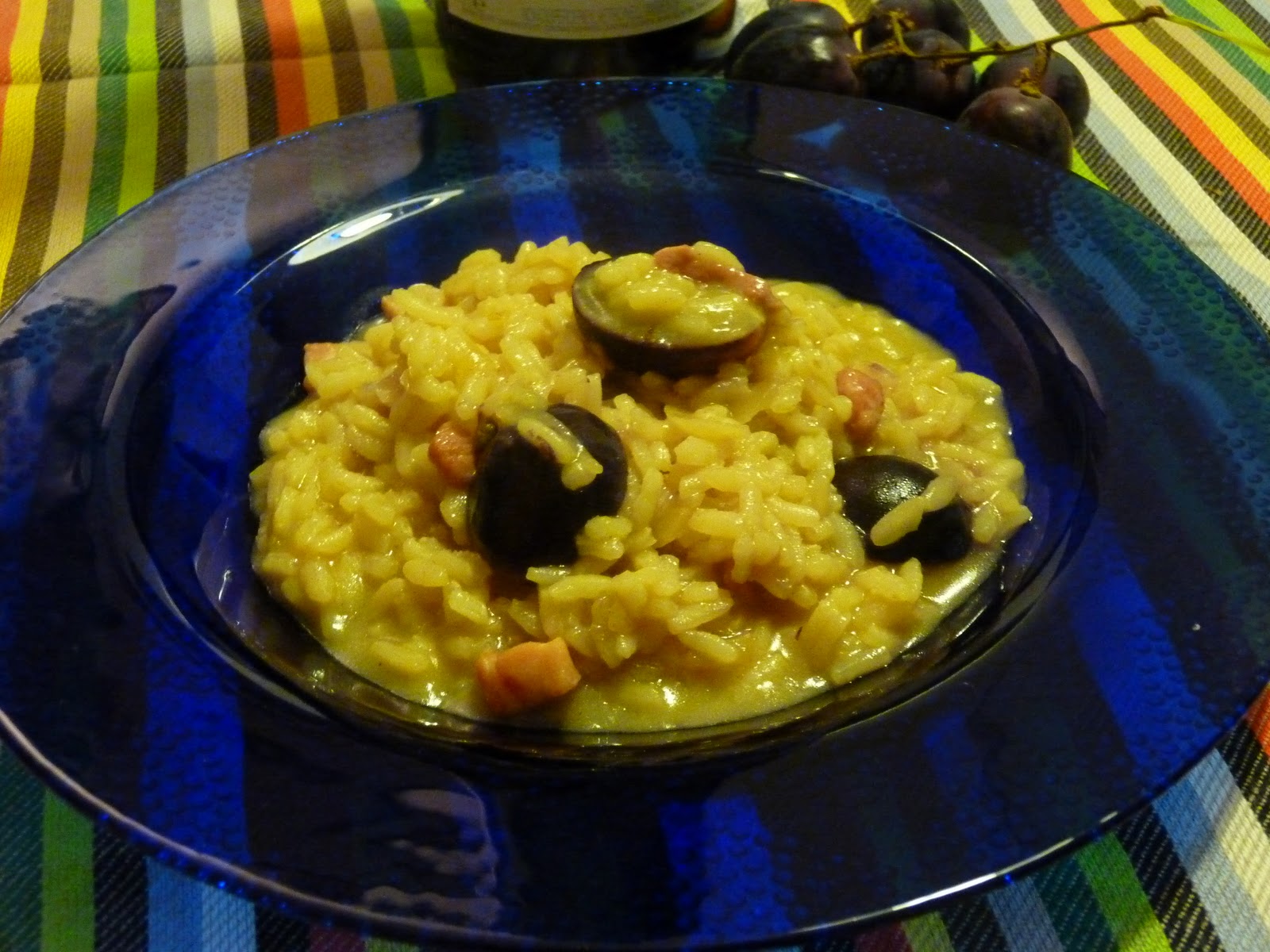 single in the kitchen Risotto all'uva nera