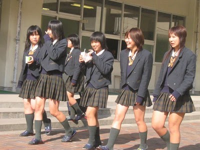 School Uniform Mini Skirt in Japan