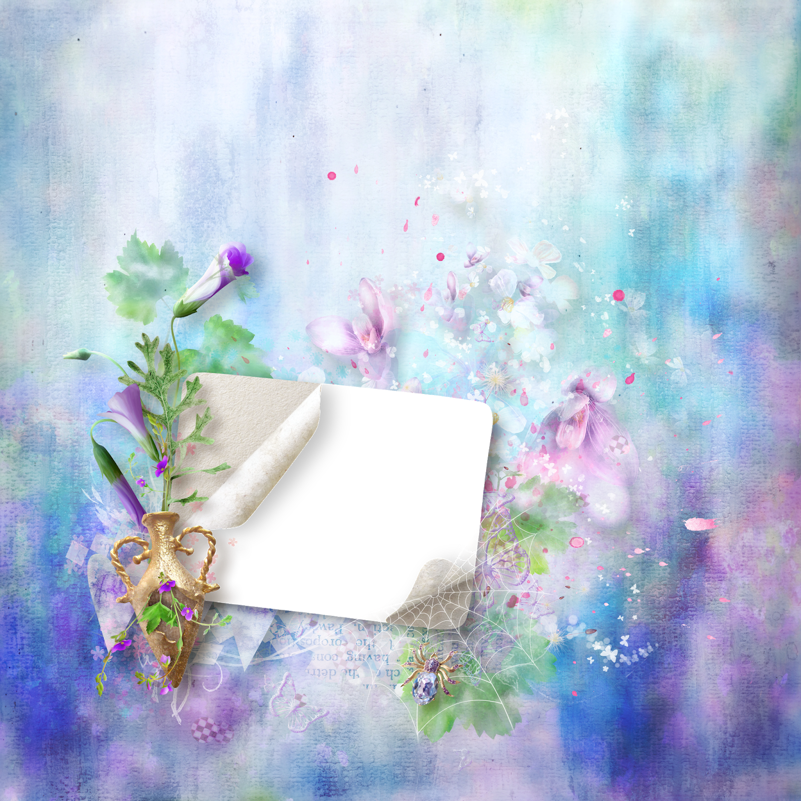 Pastel Colors Papers, Labels, Frames or Free Wedding Invitations. Oh