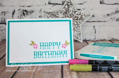 Fast and Fabulous Birthday Card using Stampin' Up! UK Supplies, the Window Shopping Stamp Set which you can get here