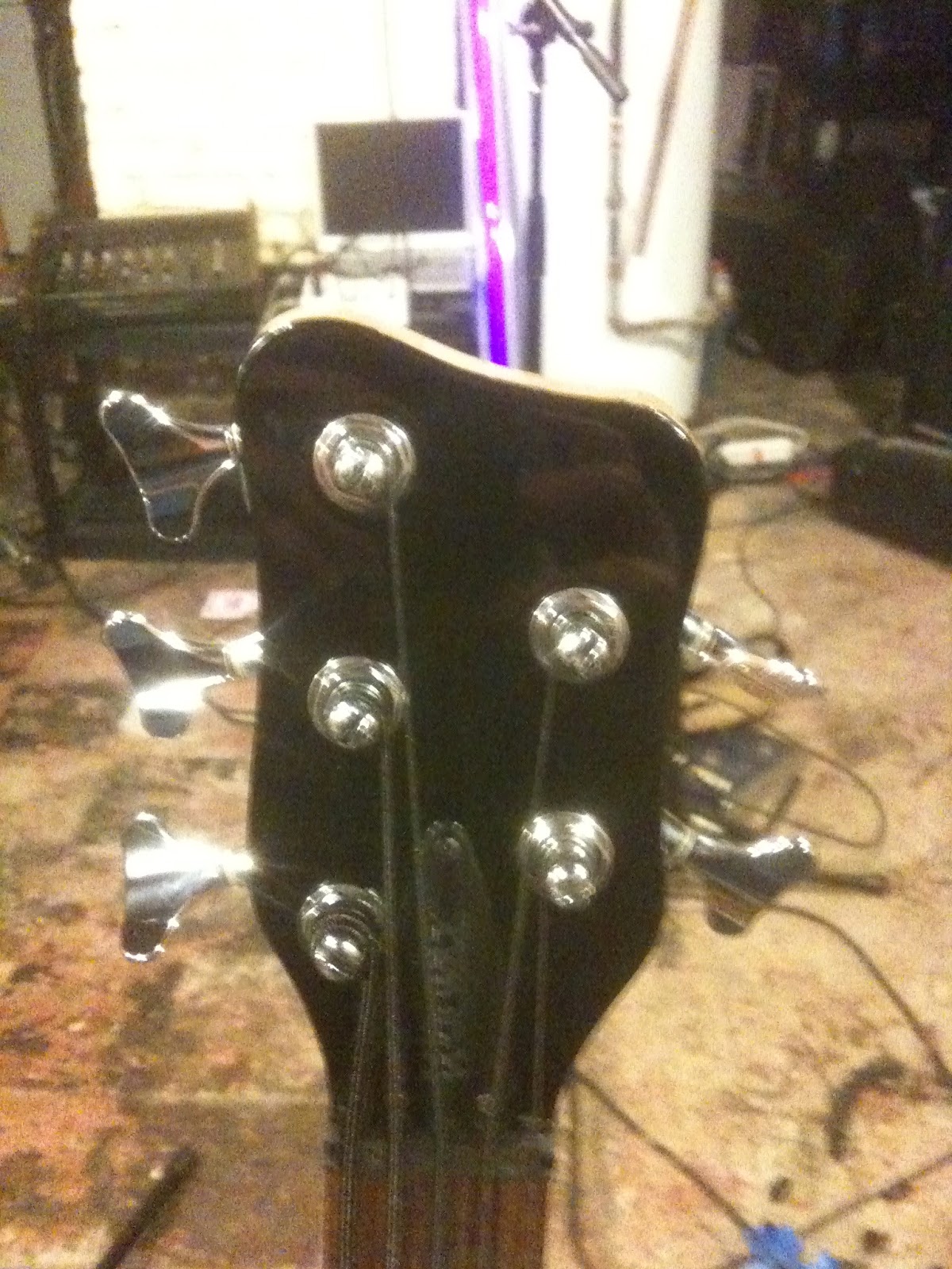 This, that, and the other thing Bass Guitar Headstock Paint Job