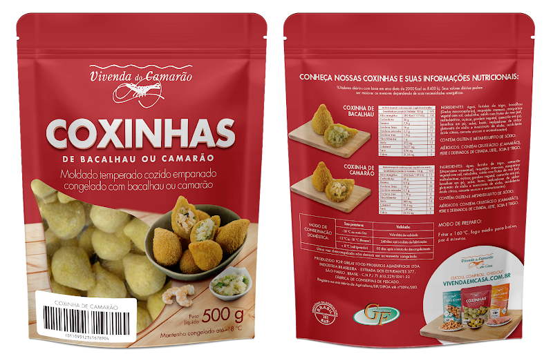 Vivenda do Camarão lança coxinha de camarão e de bacalhau Vivenda do Camarão lança coxinha de camarão e de bacalhau