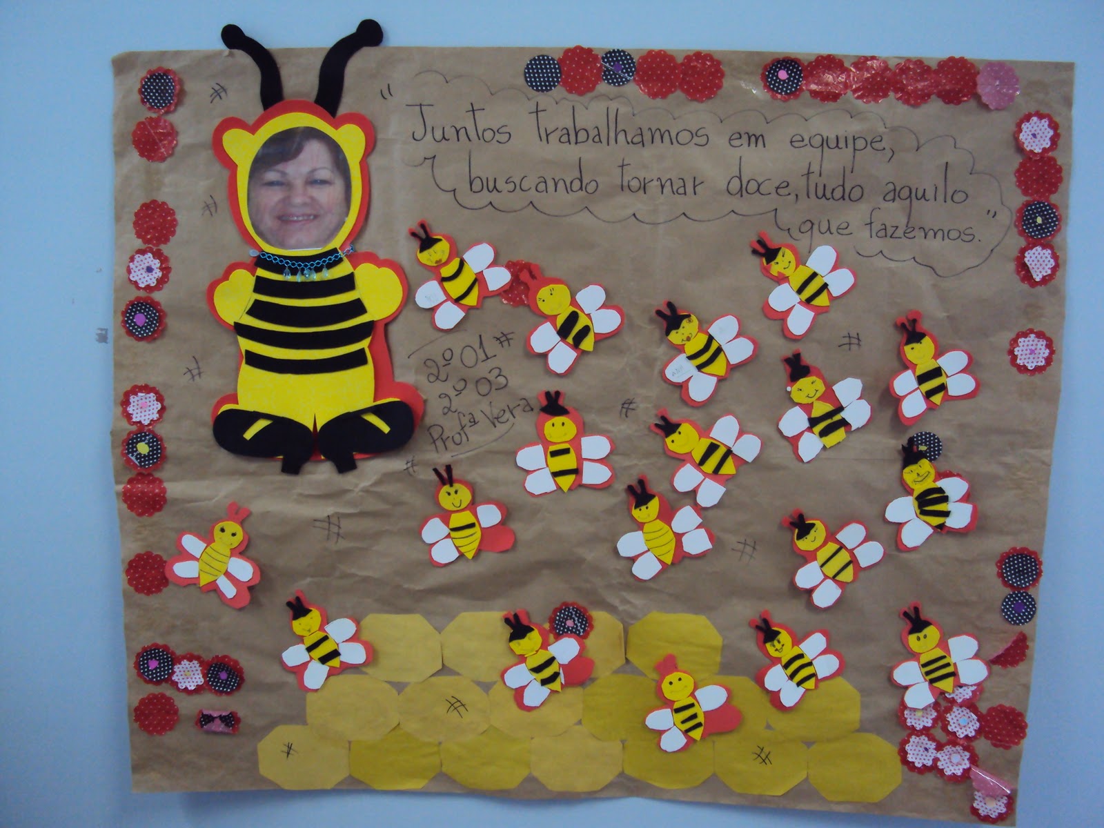 Painel em homenagem à nossa Diretora ~ Blog da Verinha