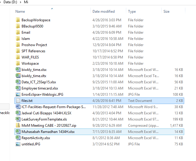 Fahmi Satrio Cara Export Nama File Dalam Suatu Folder Menjadi Text
