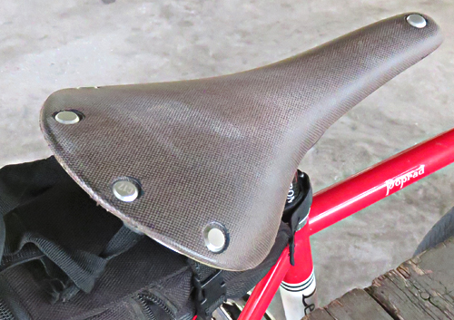 Bicycle Saddle View from Top 