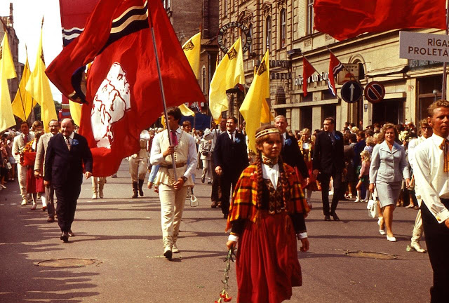 1973 год. Рига. Праздник песни на улицах города