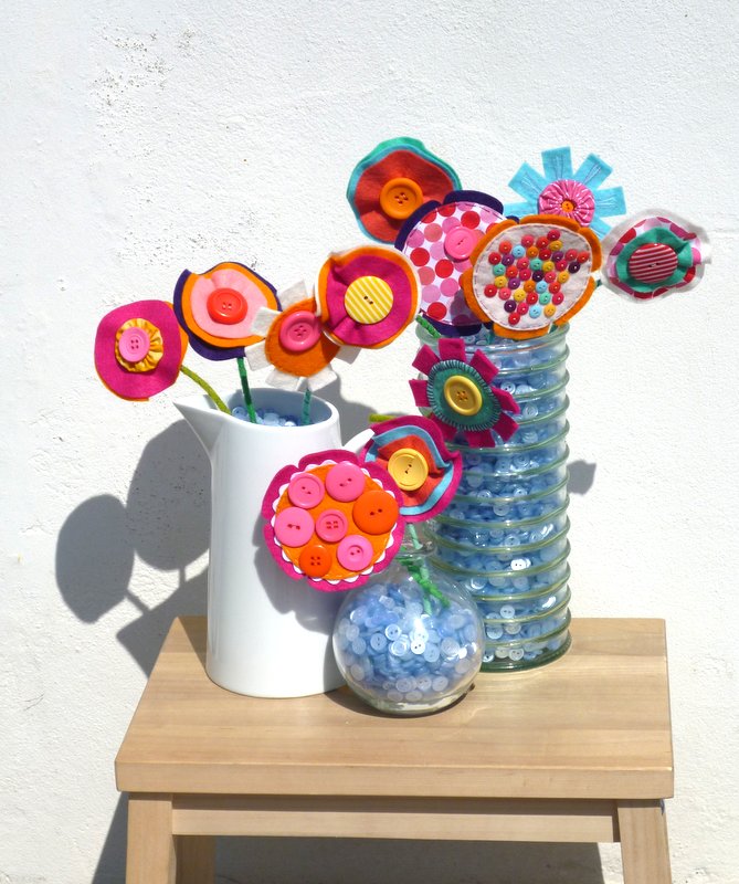 paper-and-string: Felt Flower Tutorial