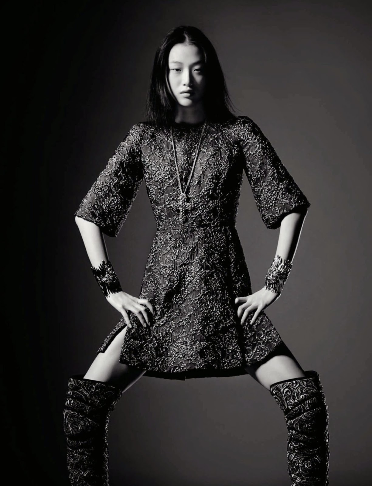 Sora Choi Goes Glam in Saint Laurent for Harper's Bazaar Korea  Studio  photography poses, High fashion poses, Photoshoot poses