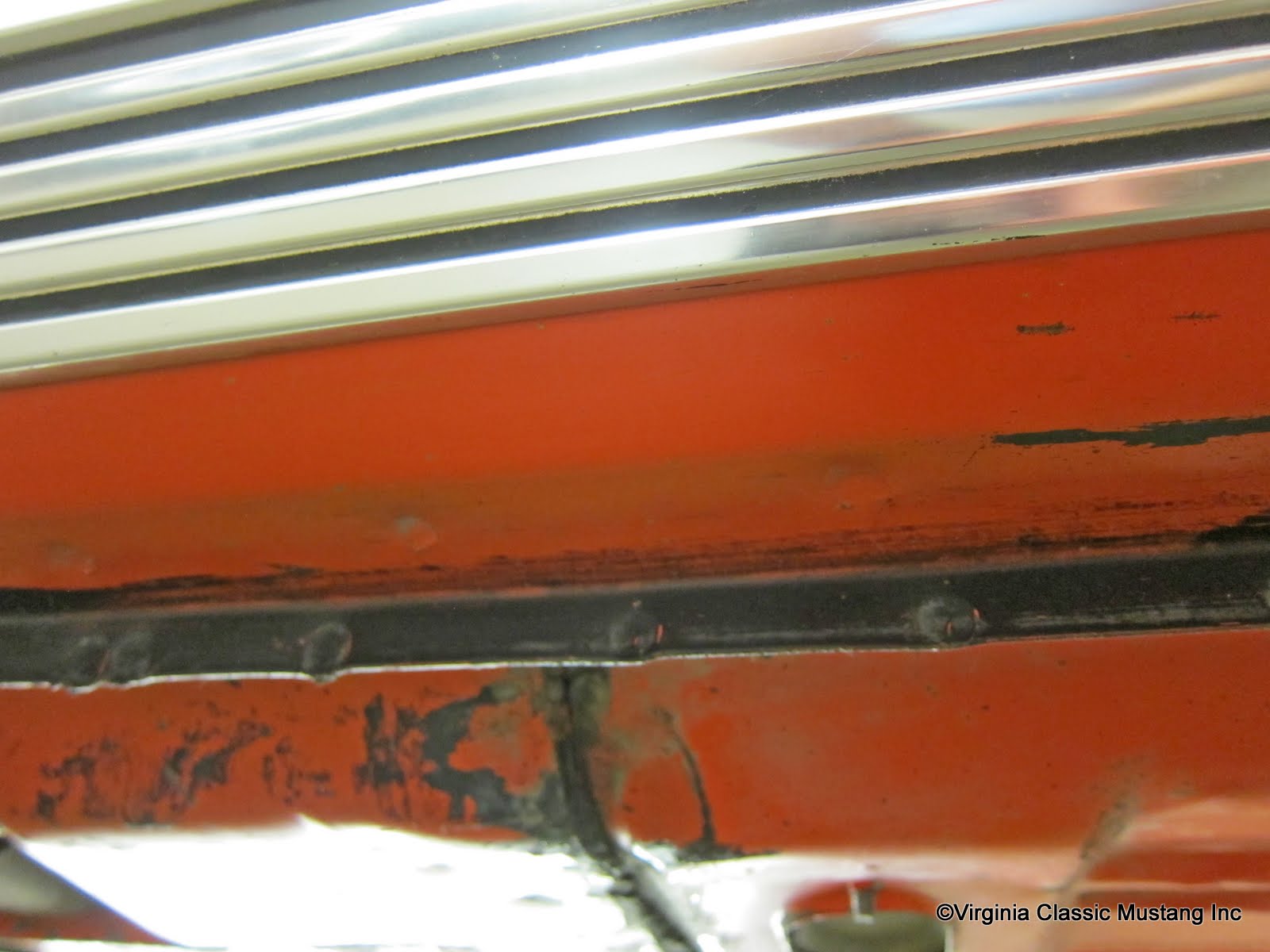 Virginia Classic Mustang Blog: Just the Details...Mustang Pinch Weld ...