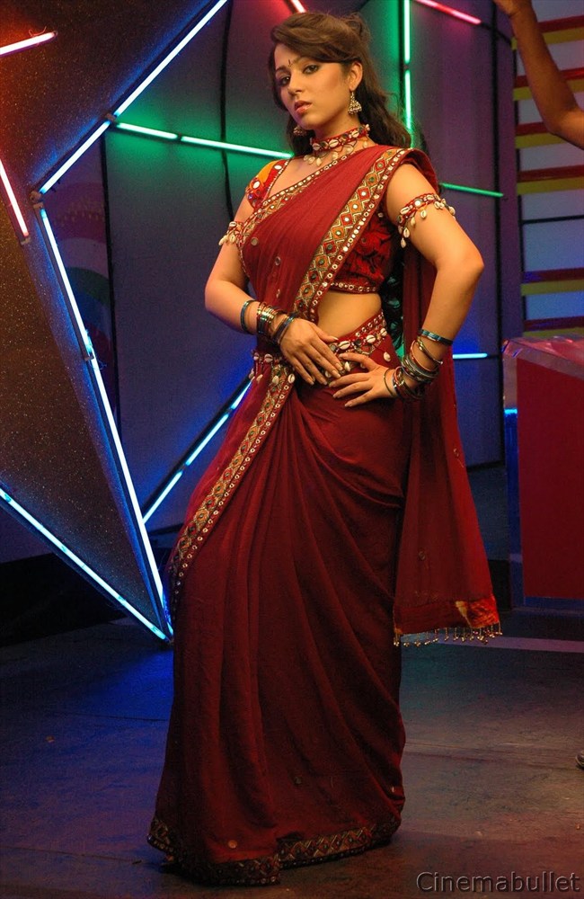 Charmi Sexy In Red Saree Images Collection Cinema Bullet