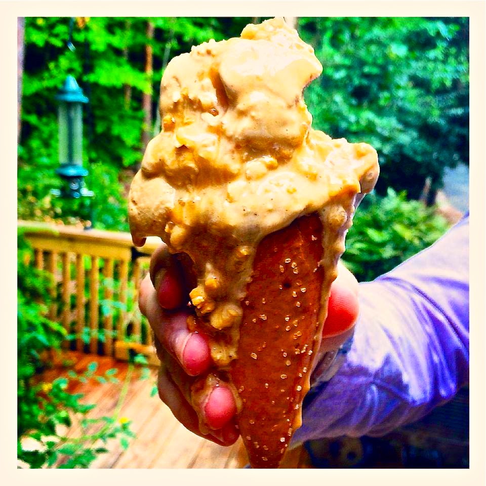 Haute + Heirloom Salted Butter Caramel Ice Cream with Bourbon Caramel