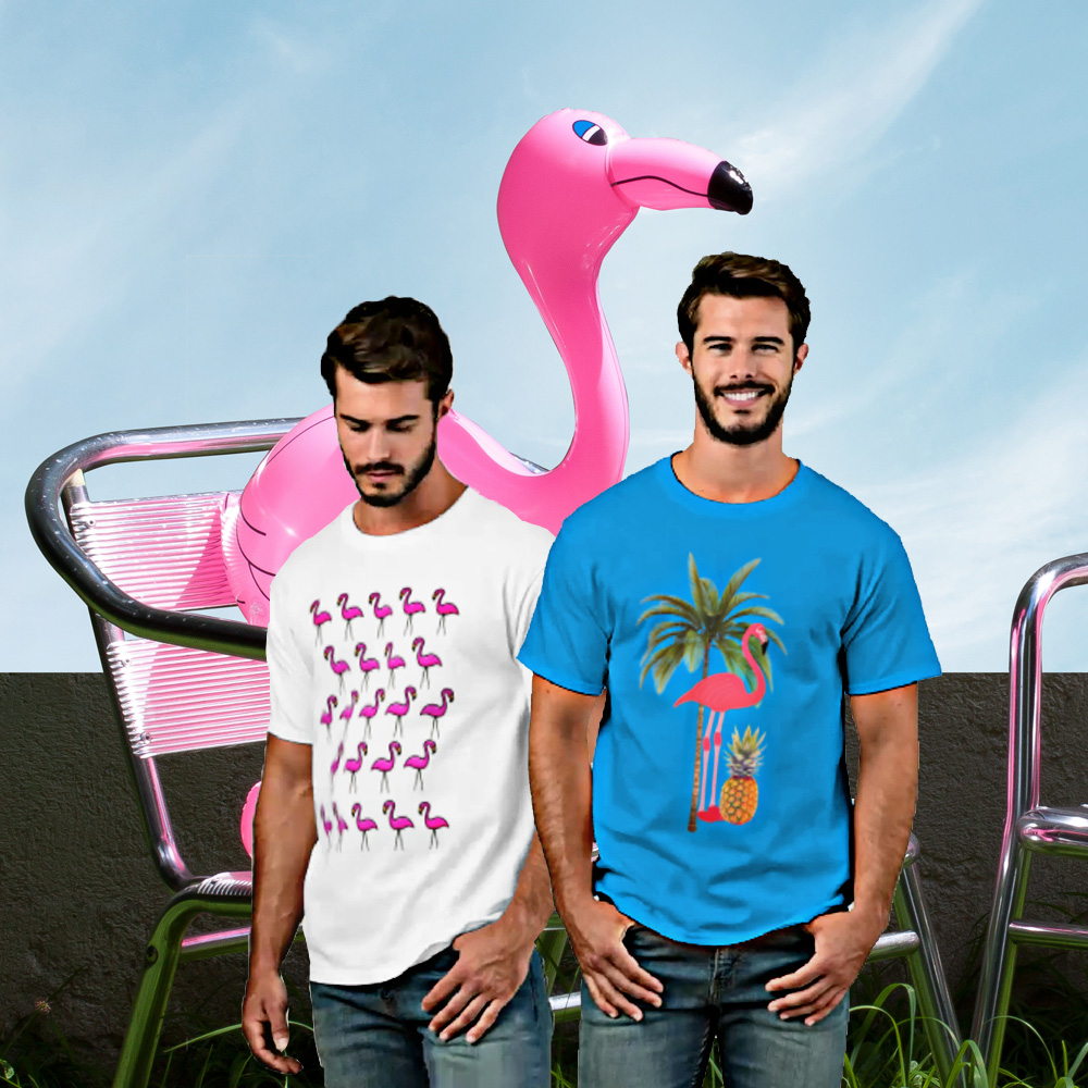 Gifts You Treasure: Flamingo Bird T-Shirts for Dad Amazingly Pink