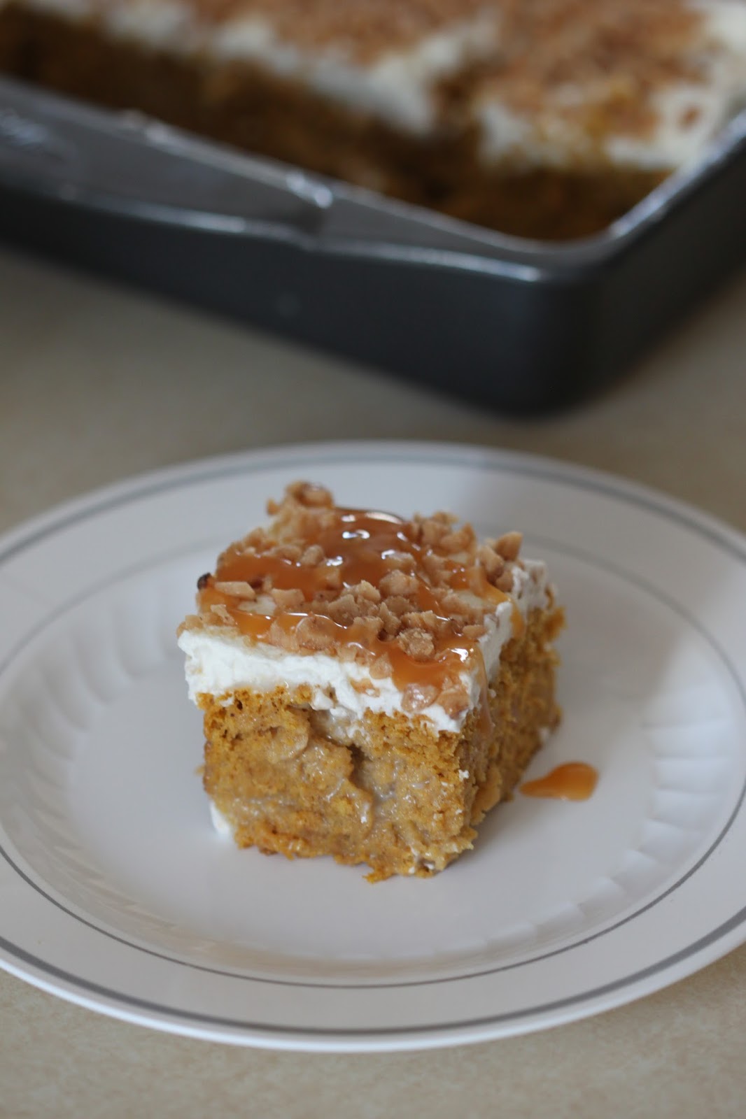 Pumpkin Poke Cake