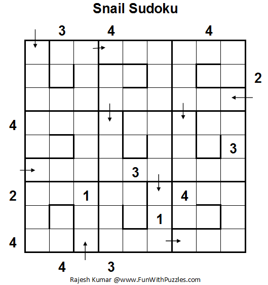 Snail Sudoku (Daily Sudoku League #74)
