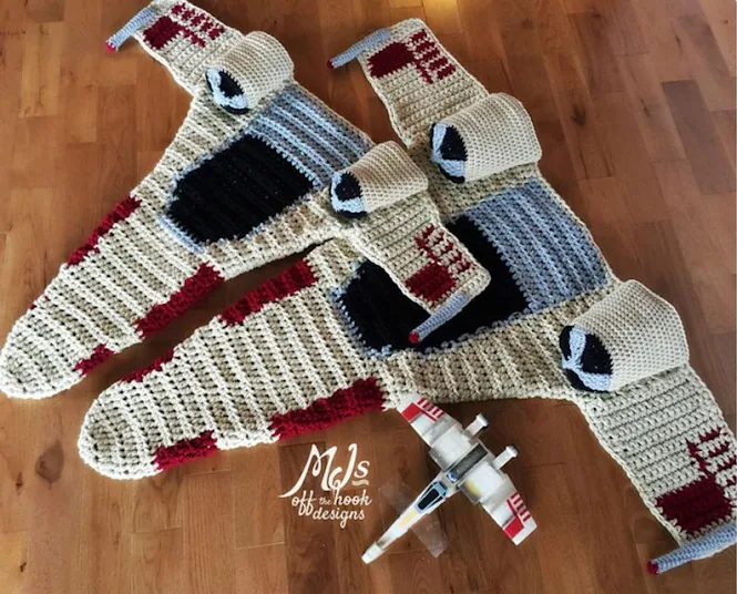 Star Wars Crochet Patterns - Star Wars Fighter Blanket