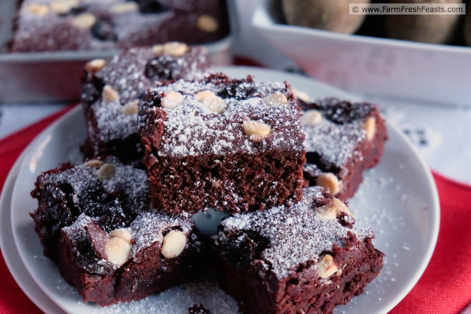 Farm Fresh Feasts Chocolate Cherry Beet Brownies