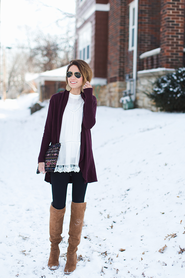 Styling a Lace Blouse in the Winter ONE little MOMMA Bloglovin’