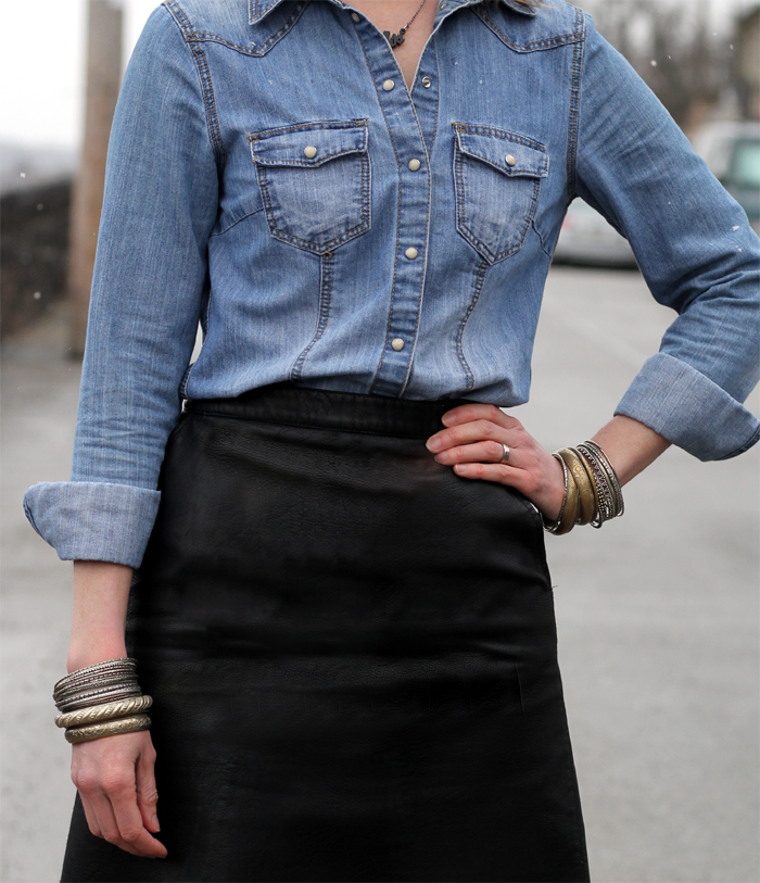 3 WAYS TO WEAR A LEATHER SKIRT - Style Studs And Lace