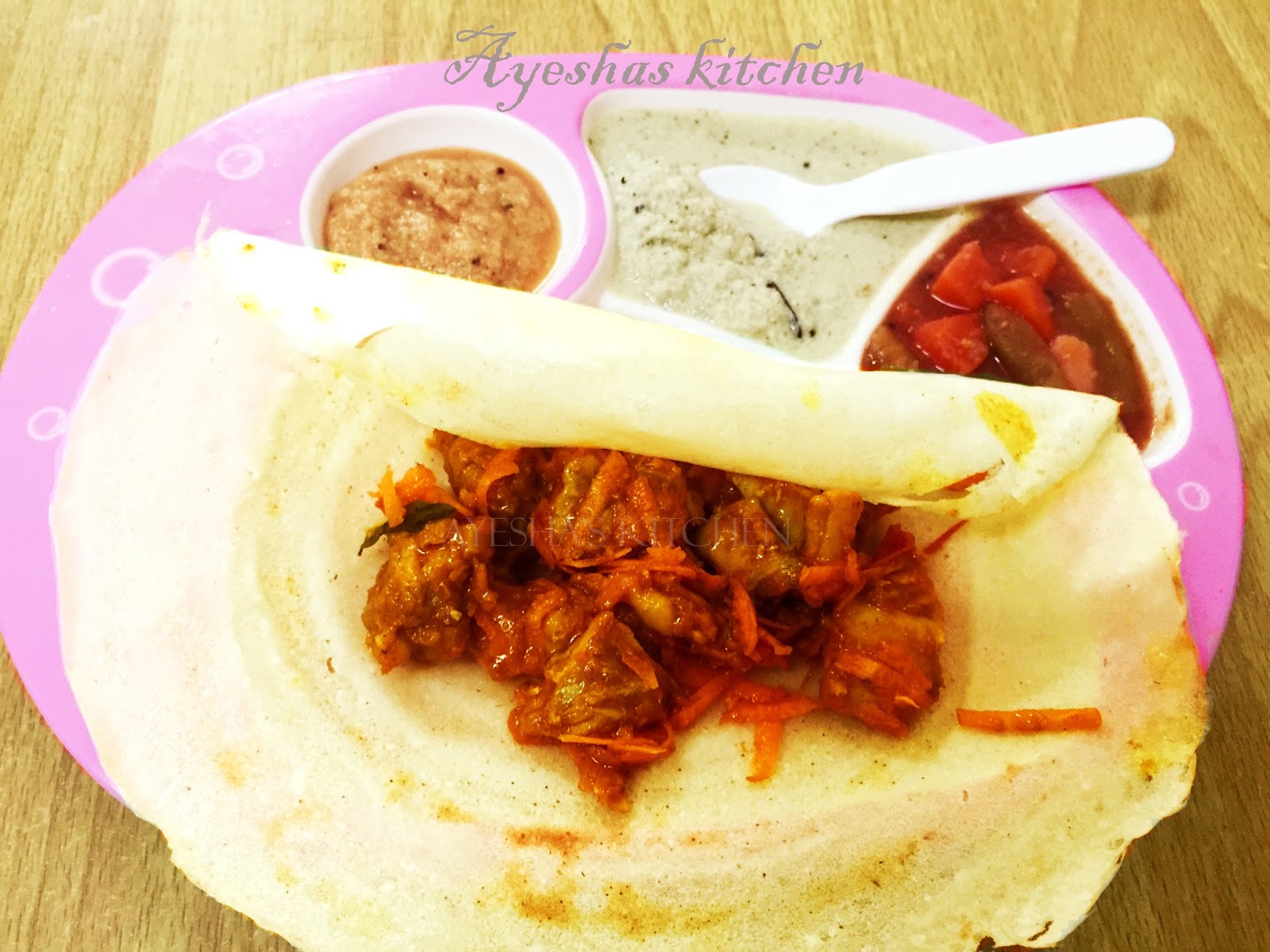 Chicken tikka masala Dosa